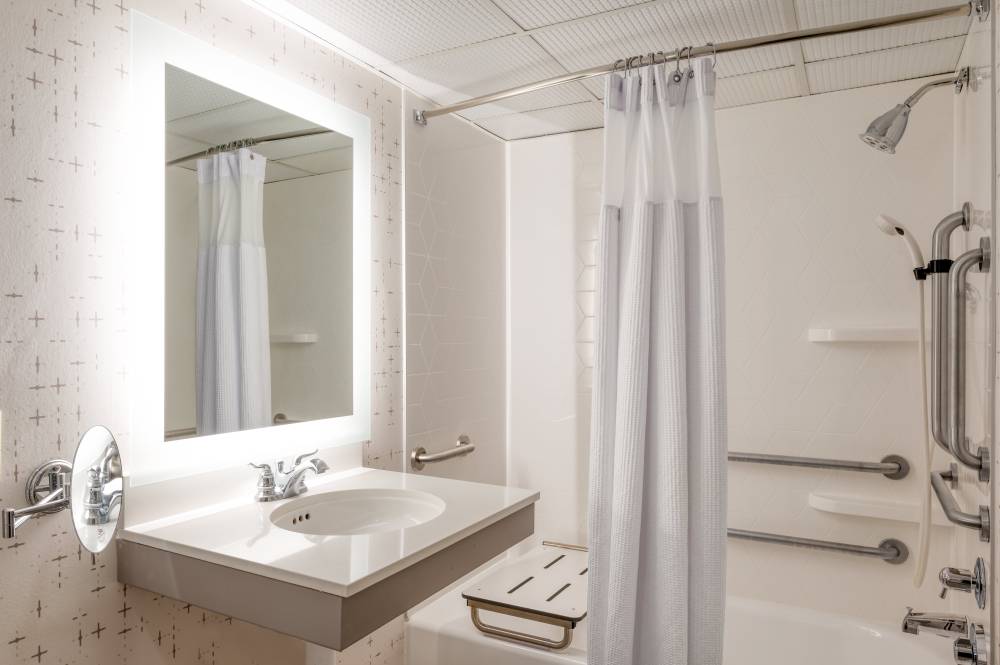 ADA/Handicap accessible Guest Bathroom with mobili