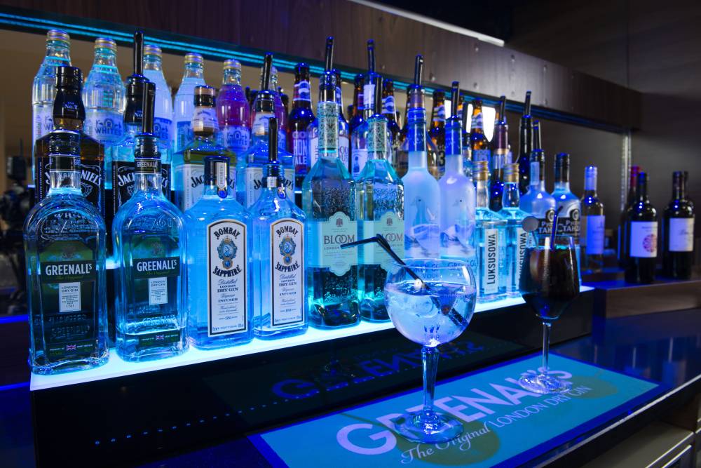 Pick your favourite tipple at the bar