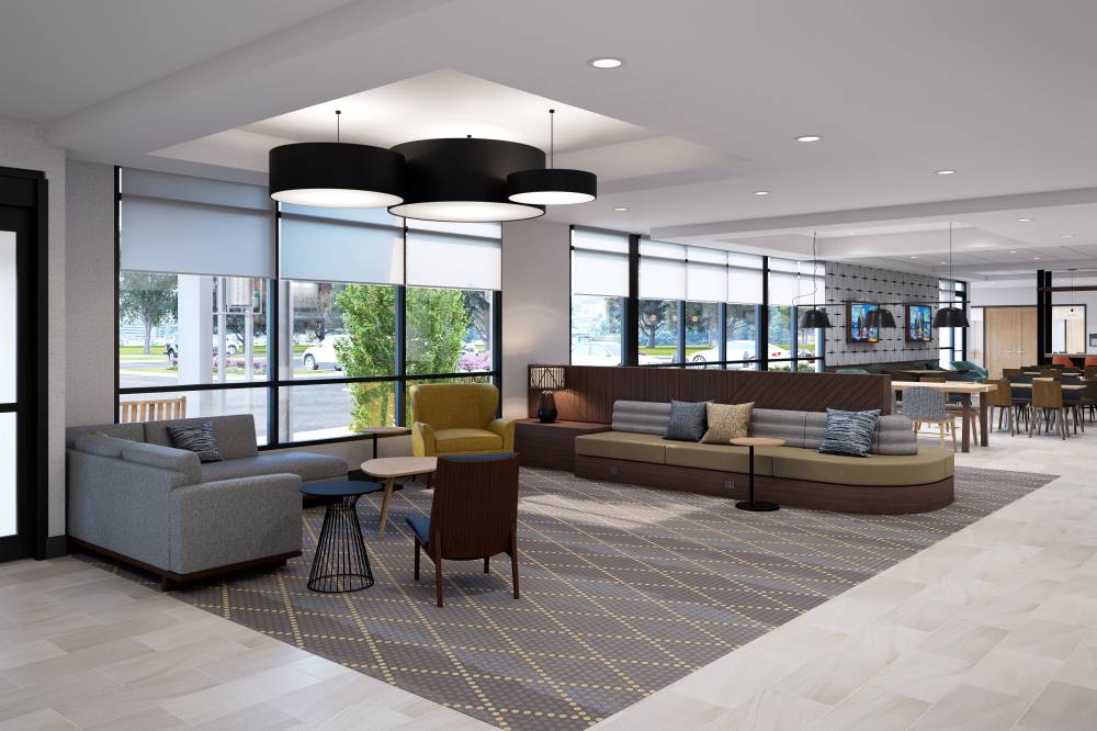 Lounge in our comfy furniture and décor while enjo