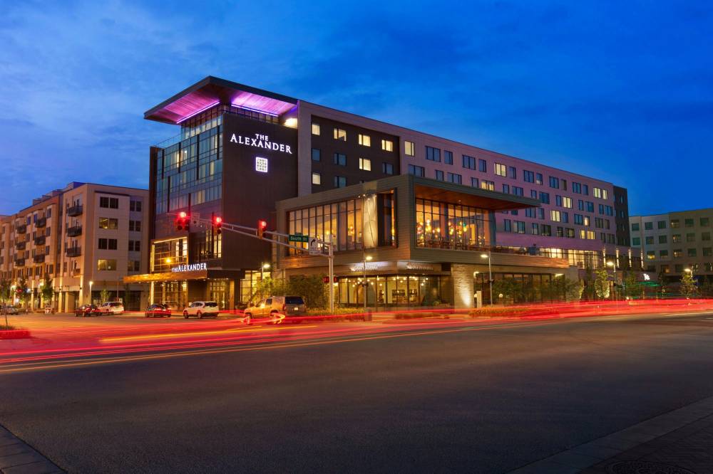 The Alexander Exterior at Night