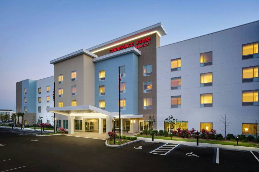 Hotel Exterior at Dusk